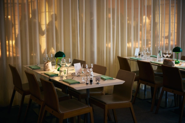 The Garden, fine dining, vackert dukade bord